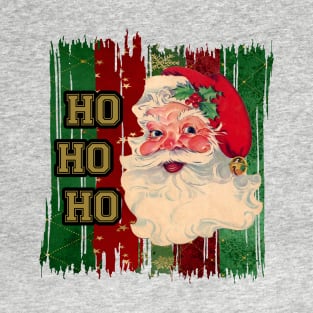 Ho Ho Ho Vintage Santa Merry Christmas T-Shirt